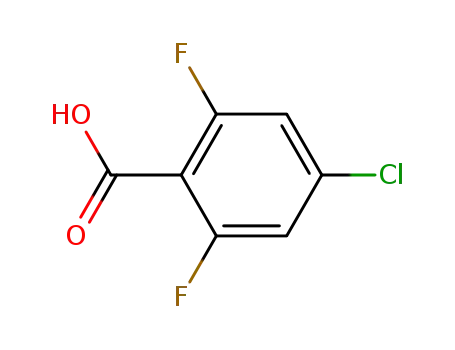 Molecular Structure of 196194-58-8 (4-CHLORO-2,6-DIFLUOROBENZOIC ACID)