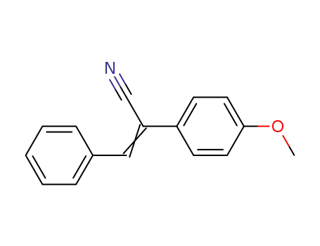 Molecular Structure of 5840-59-5 ((2Z)-2-(4-methoxyphenyl)-3-phenylprop-2-enenitrile)