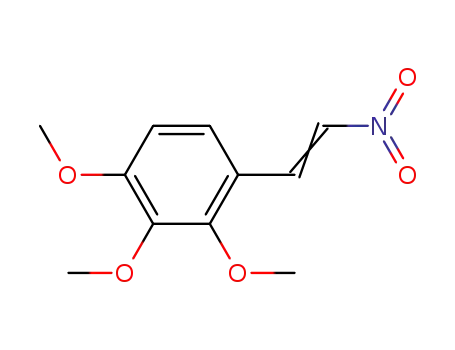 Molecular Structure of 4668-08-0 (2,3,4-TRIMETHOXY-BETA-NITROSTYRENE, >95%)