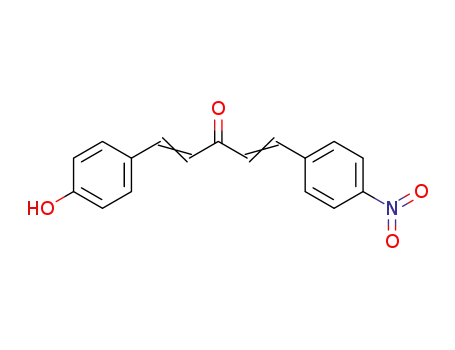 Molecular Structure of 27911-81-5 (1,4-Pentadien-3-one, 1-(4-hydroxyphenyl)-5-(4-nitrophenyl)-)