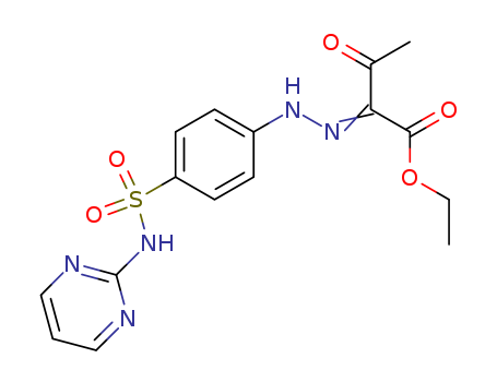 Butanoic acid, 3-oxo-2-[[4-[(2-pyrimidinylamino)sulfonyl]phenyl]hydrazono]-, ethyl ester