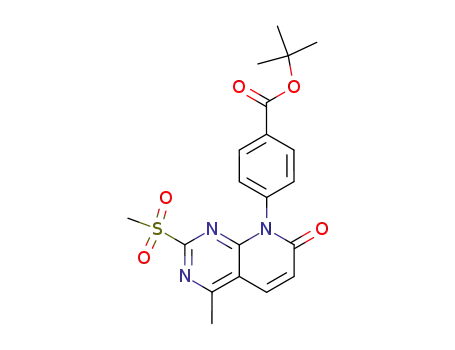 Benzoic acid,
4-[4-methyl-2-(methylsulfonyl)-7-oxopyrido[2,3-d]pyrimidin-8(7H)-yl]-,
1,1-dimethylethyl ester