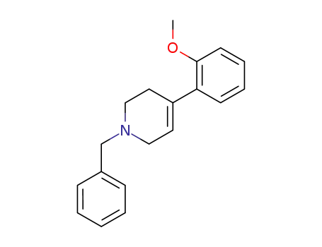 Molecular Structure of 113411-59-9 (1-Benzyl-4-(2-methoxyphenyl)tetrahydropyridine)