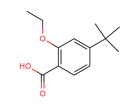 Molecular Structure of 796875-53-1 (4-(t-Butyl)-2-Ethoxy Benzoic Acid)