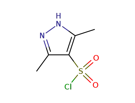 Molecular Structure of 80466-78-0 (3,5-DIMETHYL-1H-PYRAZOLE-4-SULFONYL CHLORIDE)