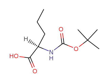 Molecular Structure of 57521-85-4 (BOC-D-NVA-OH)