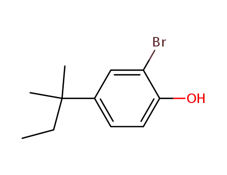 Molecular Structure of 18966-64-8 (2-BROMO-4-(TERT-PENTYL)PHENOL)