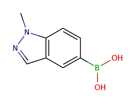 Molecular Structure of 590418-08-9 (1-Methylindazol-5-boronic acid)