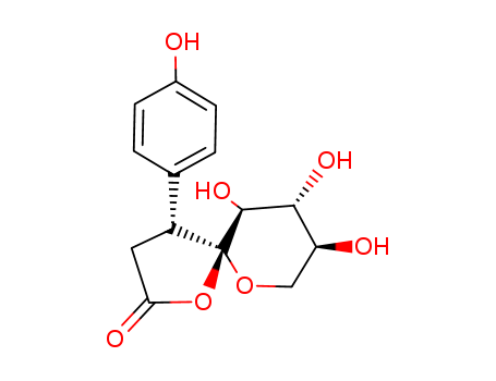 Molecular Structure of 128508-30-5 (a-L-ido-4-Octulopyranosonic acid,2,3-dideoxy-3-(4-hydroxyphenyl)-, g-lactone (9CI))