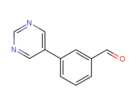 Molecular Structure of 640769-70-6 (3-PYRIMIDIN-5-YLBENZALDEHYDE)