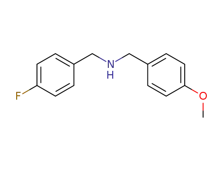 Molecular Structure of 355815-47-3 ((4-FLUORO-BENZYL)-(4-METHOXY-BENZYL)-AMINE)