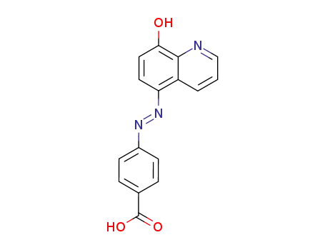Molecular Structure of 67940-27-6 (5-(4-carboxyphenyldiazenyl)-8-hydroxyquinoline)