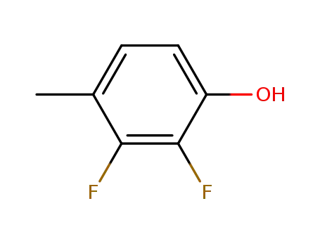 Molecular Structure of 261763-45-5 (Phenol, 2,3-difluoro-4-methyl- (9CI))