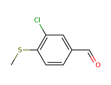 Benzaldehyde, 3-chloro-4-(methylthio)-