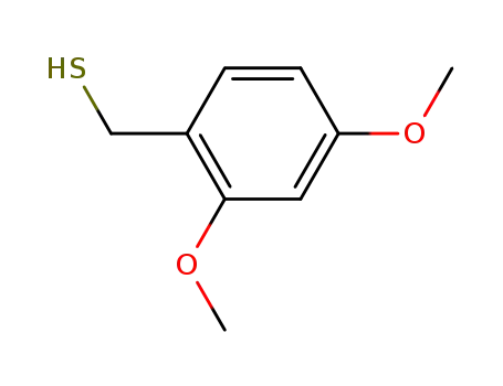Molecular Structure of 114719-65-2 (Benzenemethanethiol, 2,4-dimethoxy-)