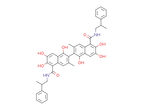 [2,2'-Binaphthalene]-5,5'-dicarboxamide, 1,1',6,6',7,7'-hexahydroxy-3,3'-dimethyl-N5,N5'-bis[(2R)-2-phenylpropyl]-, (1R)-