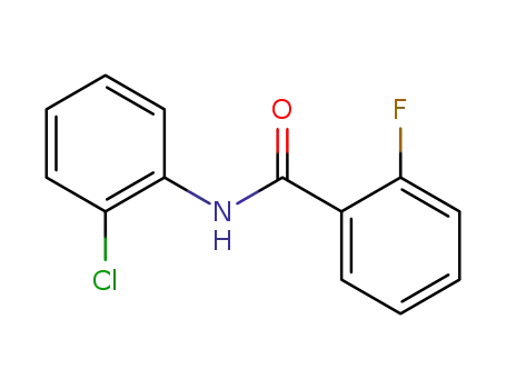 Molecular Structure of 1629-11-4 (N-(2-Chlorophenyl)-2-fluorobenzaMide, 97%)