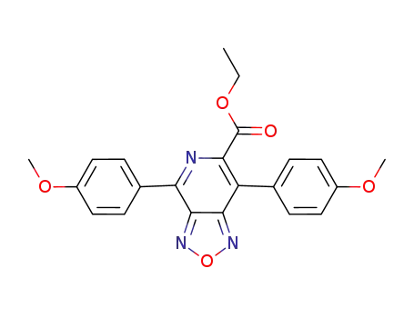 Molecular Structure of 857048-00-1 ([1,2,5]Oxadiazolo[3,4-c]pyridine-6-carboxylic acid,
4,7-bis(4-methoxyphenyl)-, ethyl ester)