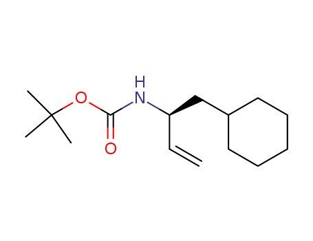Molecular Structure of 104881-98-3 (Carbamic acid, [1-(cyclohexylmethyl)-2-propenyl]-, 1,1-dimethylethyl
ester, (S)-)