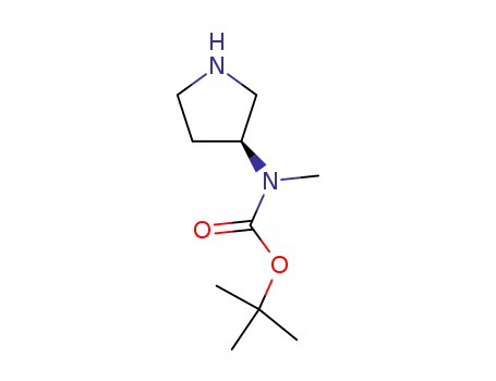 Molecular Structure of 169750-01-0 (3-(N-TERT-BUTOXYCARBONYL-N-METHYLAMINO)PYRROLIDINE)