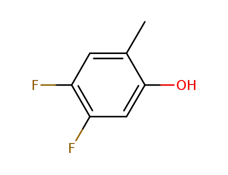 Molecular Structure of 704884-76-4 (4,5-Difluoro-2-methylphenol)
