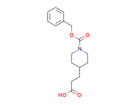 Molecular Structure of 63845-33-0 (N-Cbz-4-piperidinepropionic acid)