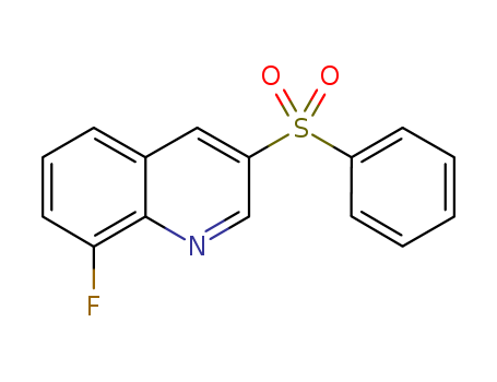 Quinoline, 8-fluoro-3-(phenylsulfonyl)-