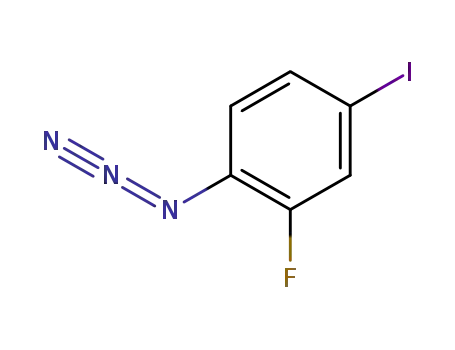 Molecular Structure of 945559-14-8 (1-azido-2-fluoro-4-iodobenzene)