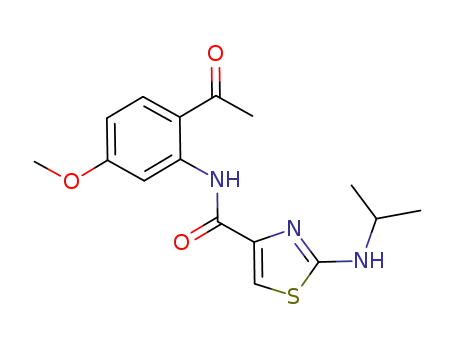 N-(2-Acetyl-5-methoxyphenyl)-2-(isopropylamino)-1,3-thiazole-4-carboxamide