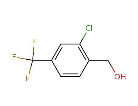 Molecular Structure of 56456-51-0 (2-CHLOR-4-TRIFLUOROMETHYL-BENZYLALCOHOL)