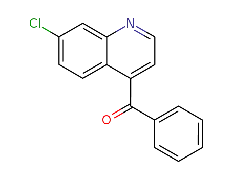 Molecular Structure of 169957-11-3 (Methanone, (7-chloro-4-quinolinyl)phenyl-)