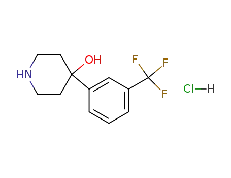 4-Piperidinol,4-[3-(trifluoromethyl)phenyl]-, hydrochloride (1:1)                                                                                                                                       