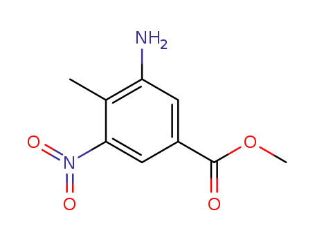 Molecular Structure of 72922-60-2 (Methyl3-aMino-4-Methyl-5-nitrobenzoate)