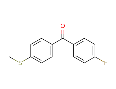 Molecular Structure of 724-88-9 ((4-fluorophenyl)(4-(methylthio)phenyl)methanone)