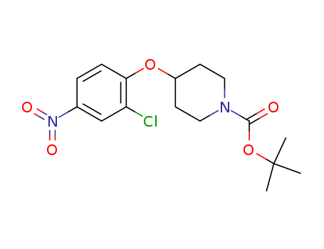1-Piperidinecarboxylic acid, 4-(2-chloro-4-nitrophenoxy)-,
1,1-dimethylethyl ester
