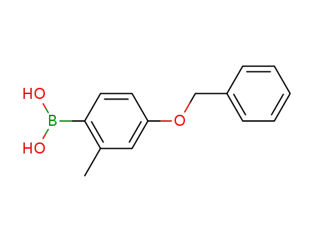 Molecular Structure of 847560-49-0 (4-Benzyloxy-2-methylphenylboronic acid)