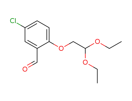 Molecular Structure of 1254062-19-5 ((4-chloro-2-formylphenoxy)acetaldehyde diethylacetal)
