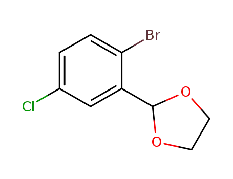 Molecular Structure of 1187647-98-8 (2-(2-bromo-5-chlorophenyl)-1,3-dioxolane)