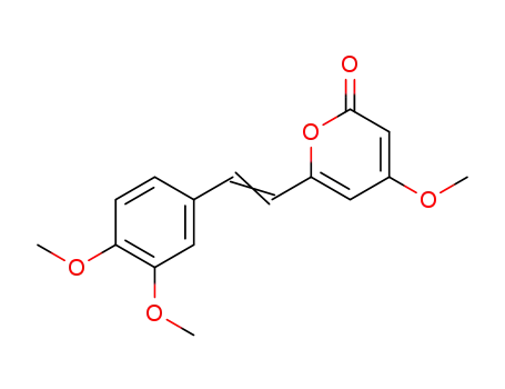 Molecular Structure of 56070-89-4 (6-(3,4-DIHYDROXYSTYRL)-4-HYDROXY-2-PYRONE)
