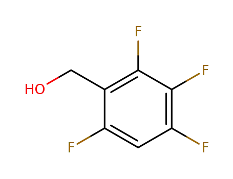 Molecular Structure of 53001-70-0 (2,3,4,6-TETRAFLUOROBENZYL ALCOHOL)