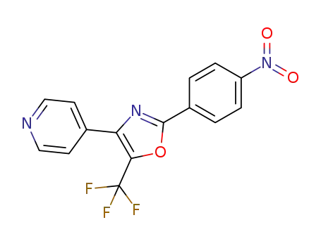 4-(2-(4-nitrophenyl)-5-(trifluoromethyl)oxazol-4-yl)pyridine