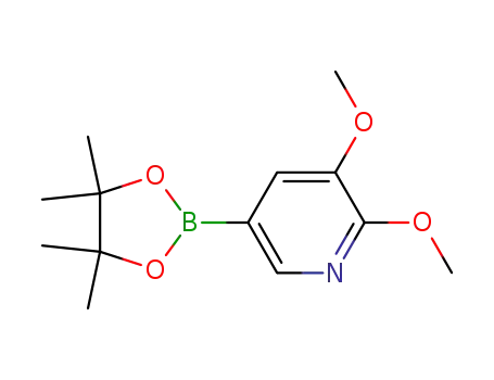 Molecular Structure of 1083168-92-6 (2,3-Dimethoxypyridine-5-boronic acid,pinacol ester)
