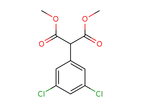 Molecular Structure of 1443329-48-3 (1,3-dimethyl 2-(3,5-dichlorophenyl)propanedioate)