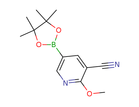 2-METHOXY-5-(4,4,5,5-TETRAMETHYL-1,3,2-DIOXABOROLAN-2-YL)NICOTINONITRILE  CAS NO.1073354-05-8