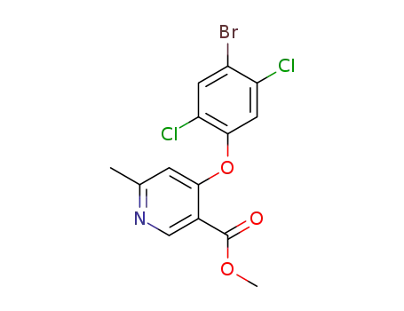 4-(4-bromo-2,5-dichloro-phenoxy)-6-methyl-nicotinic acid methyl ester