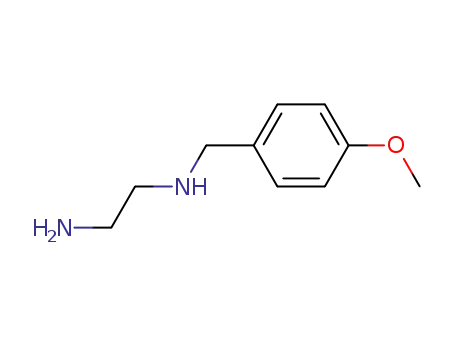 Molecular Structure of 69840-53-5 (1,2-Ethanediamine, N-[(4-methoxyphenyl)methyl]-)