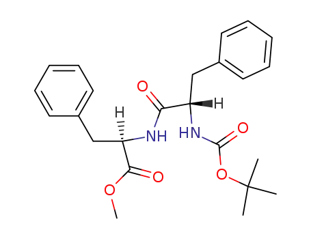 Molecular Structure of 15215-74-4 (methyl N-(tert-butoxycarbonyl)phenylalanylphenylalaninate)