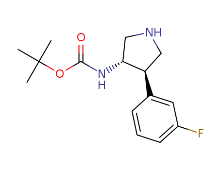 tert-Butyl (3S,4R)-4(3-Fluorophenyl)pyrrolidin-3-ylcarbaMate