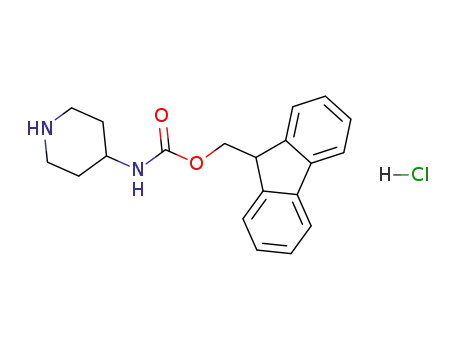 Molecular Structure of 221352-86-9 (4-(FMOC-AMINO)PIPERIDINE HYDROCHLORIDE)