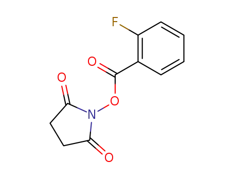 Molecular Structure of 110920-18-8 (2,5-Pyrrolidinedione, 1-[(2-fluorobenzoyl)oxy]-)